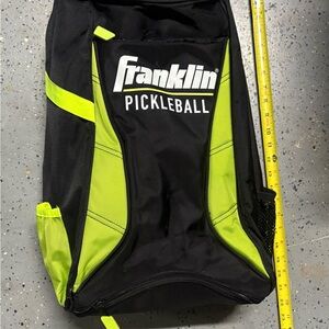 Franklin Pickleball Sling Bag Backpack Black Neon Green Paddle Gear